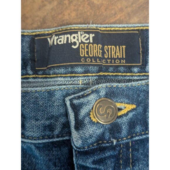 Wrangler George Strait Collection Jeans 32x36 Straight Leg Cowboy Cut - Picture 3 of 7